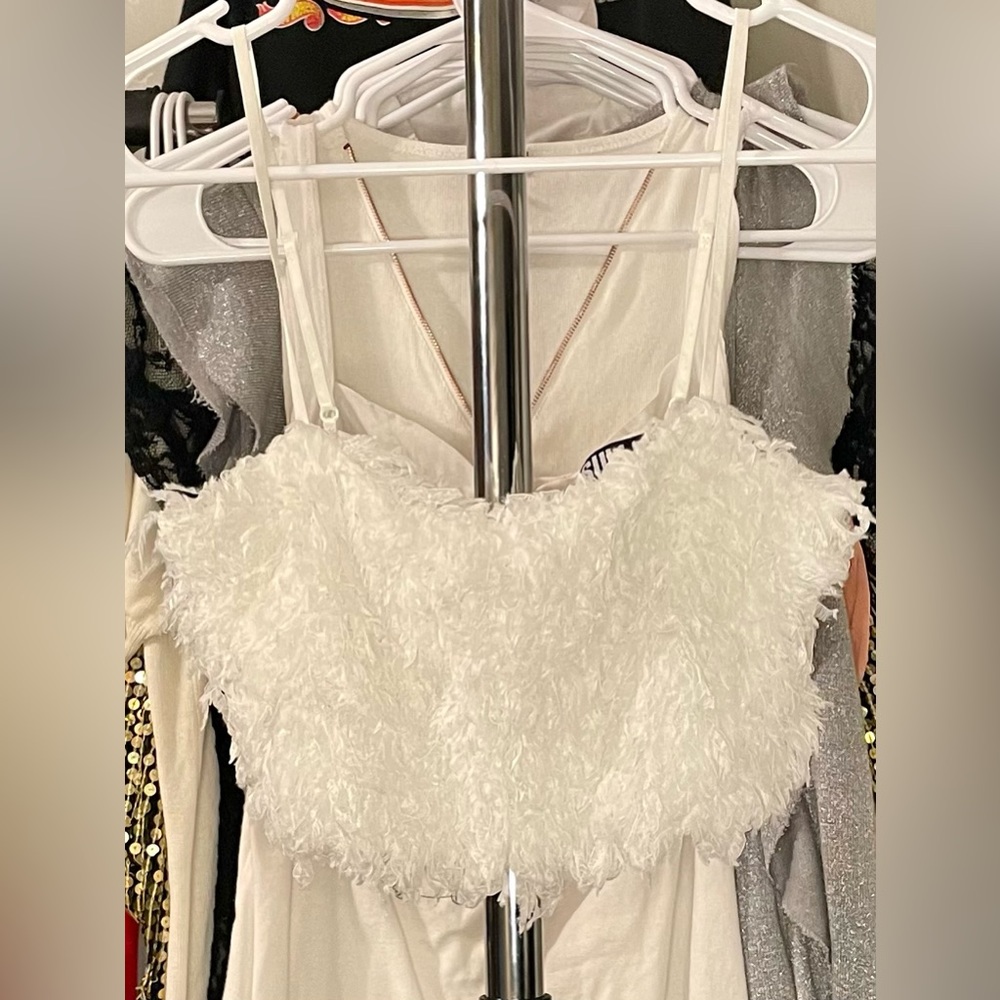 Feathery Crop Top - CAPSULE (Medium)